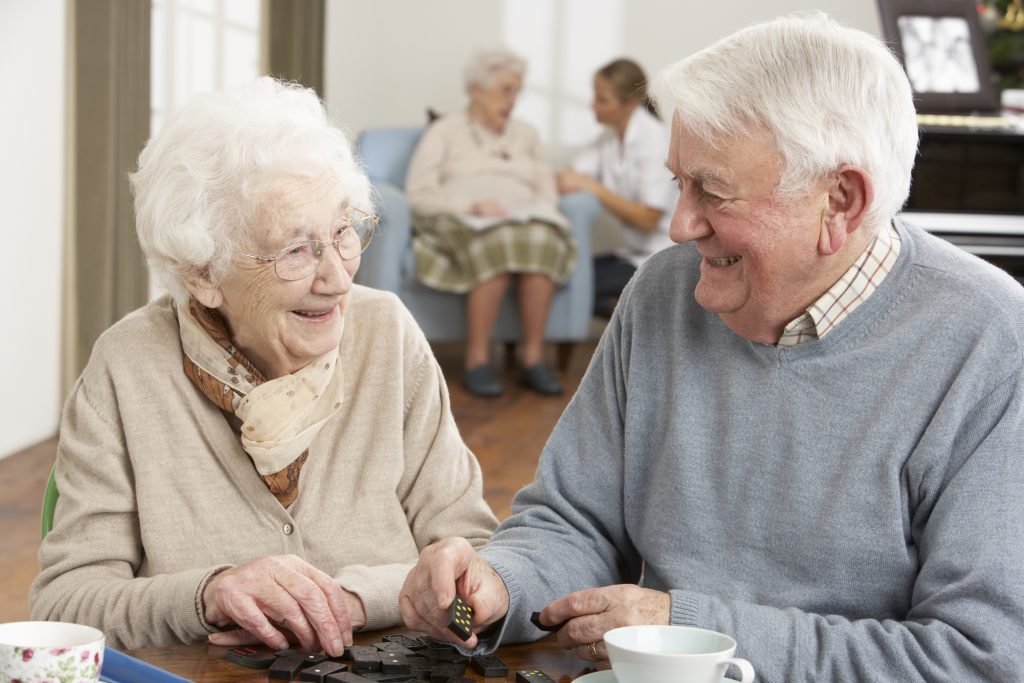 Independent living residents at Dominican Village