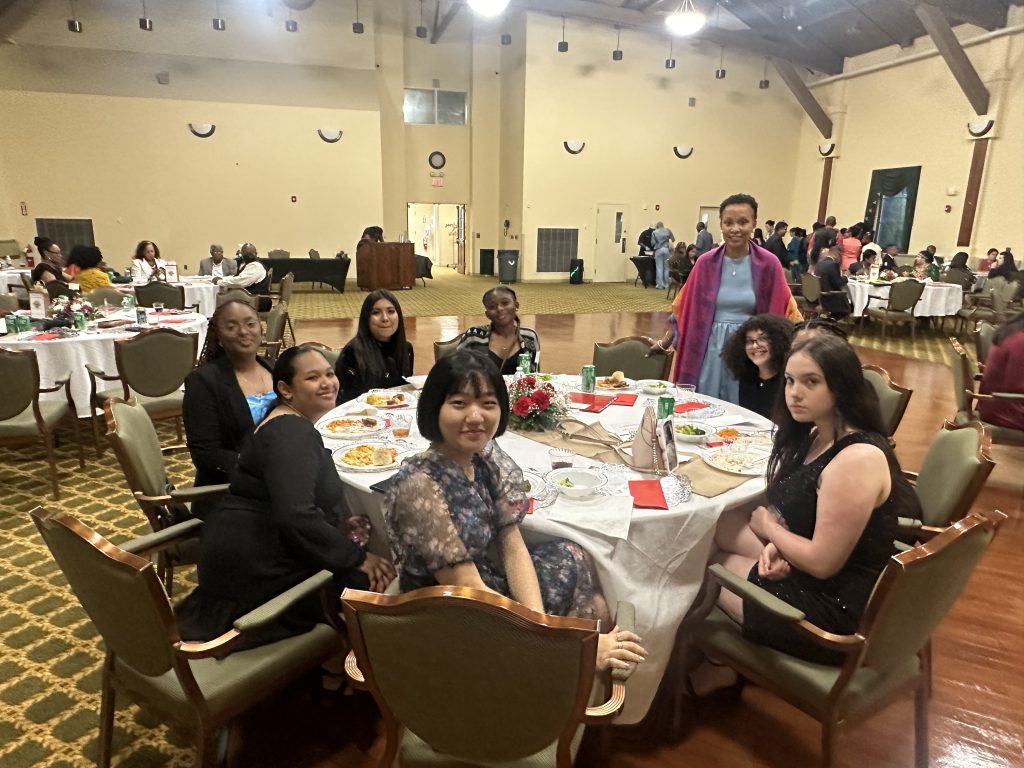 Students at the Ujima program for high school students held in The Villas at Dominican Village.