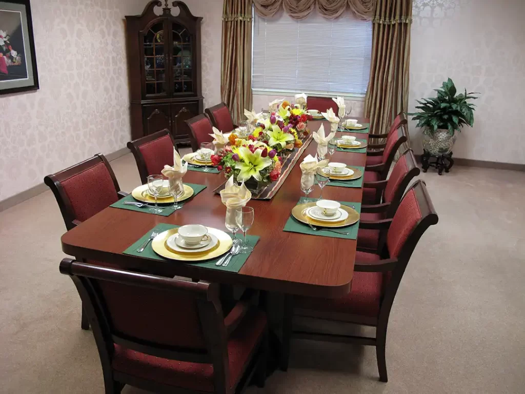 Private dining room at Dominican Village