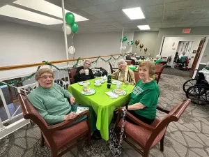 Residents enjoying St. Patrick's Day 2024