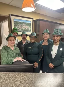 Residents enjoying St. Patrick's Day 2024 at The Villas Dominican Village