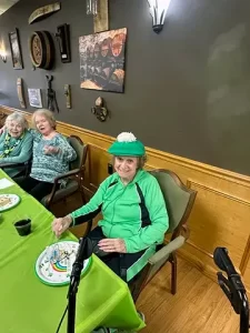 Residents enjoying St. Patrick's Day 2024